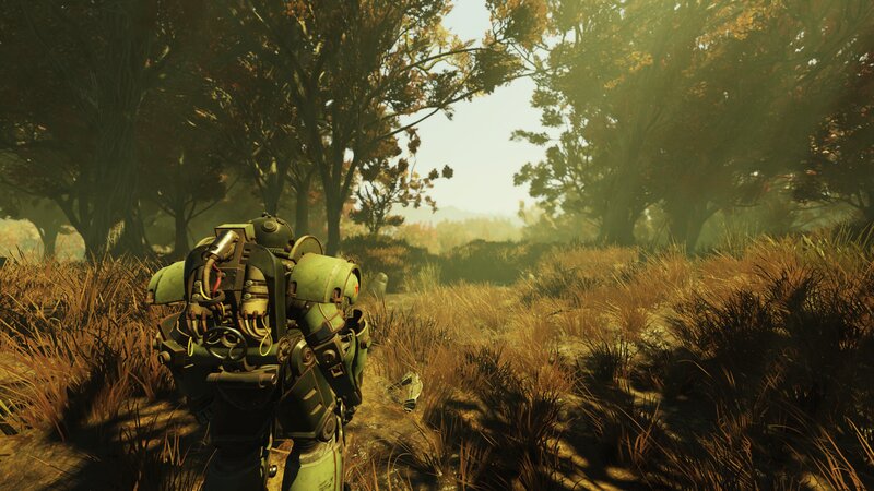 Power Armor in a Forest