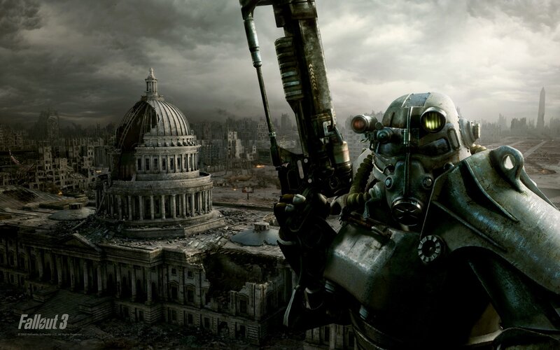 Power Armor Soldier — Gray, Dramatic