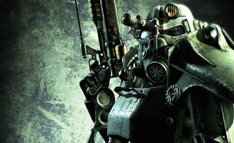 Power Armor Soldier — Green, Dramatic