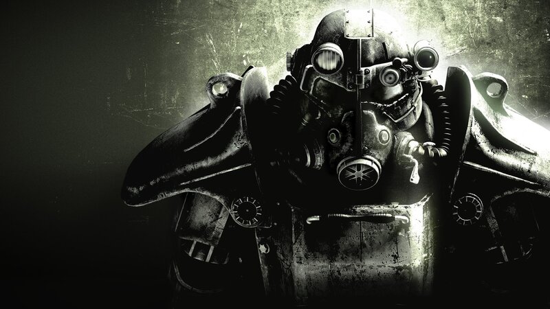 Power Armor Suit — Black, Dramatic, Digital Art