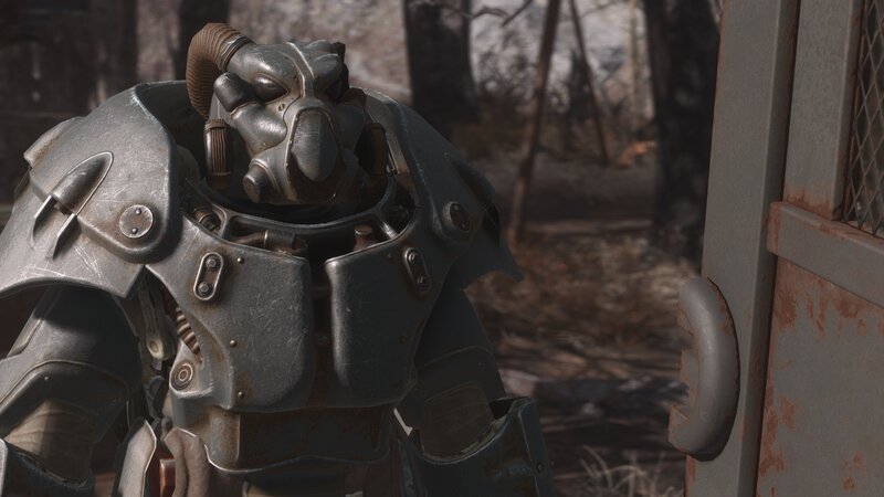Power Armor Suit — Gray, Post-apocalyptic