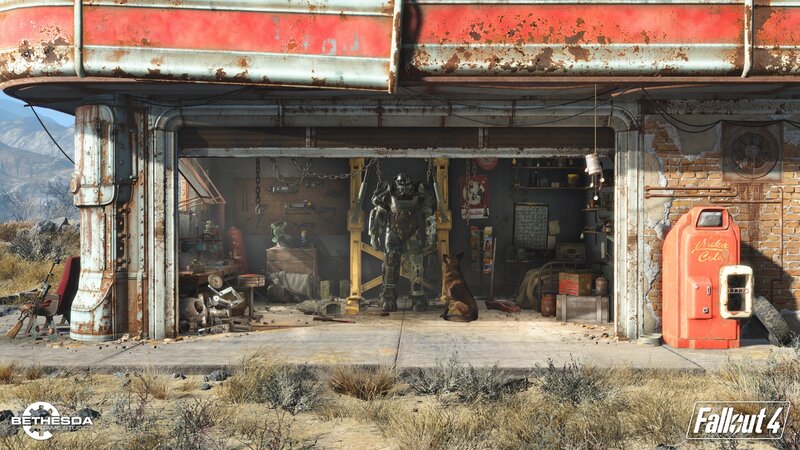 Power Armor Suit in Garage