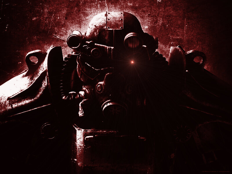 Power Armor Suit — Red, Dramatic