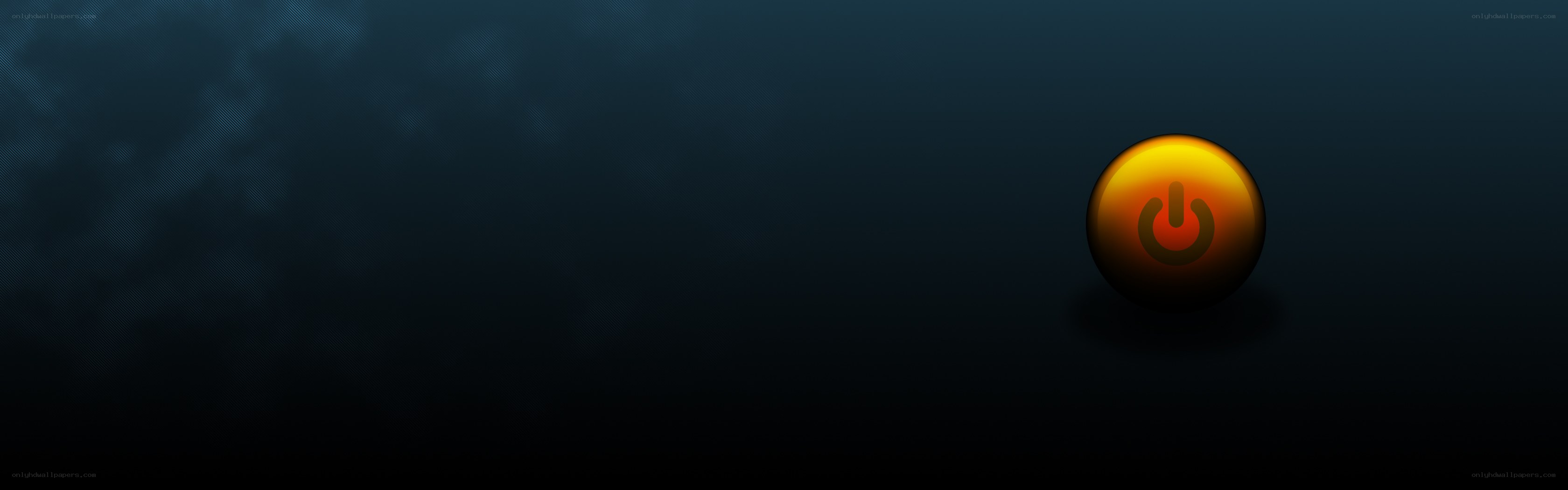 power button icon on dark background