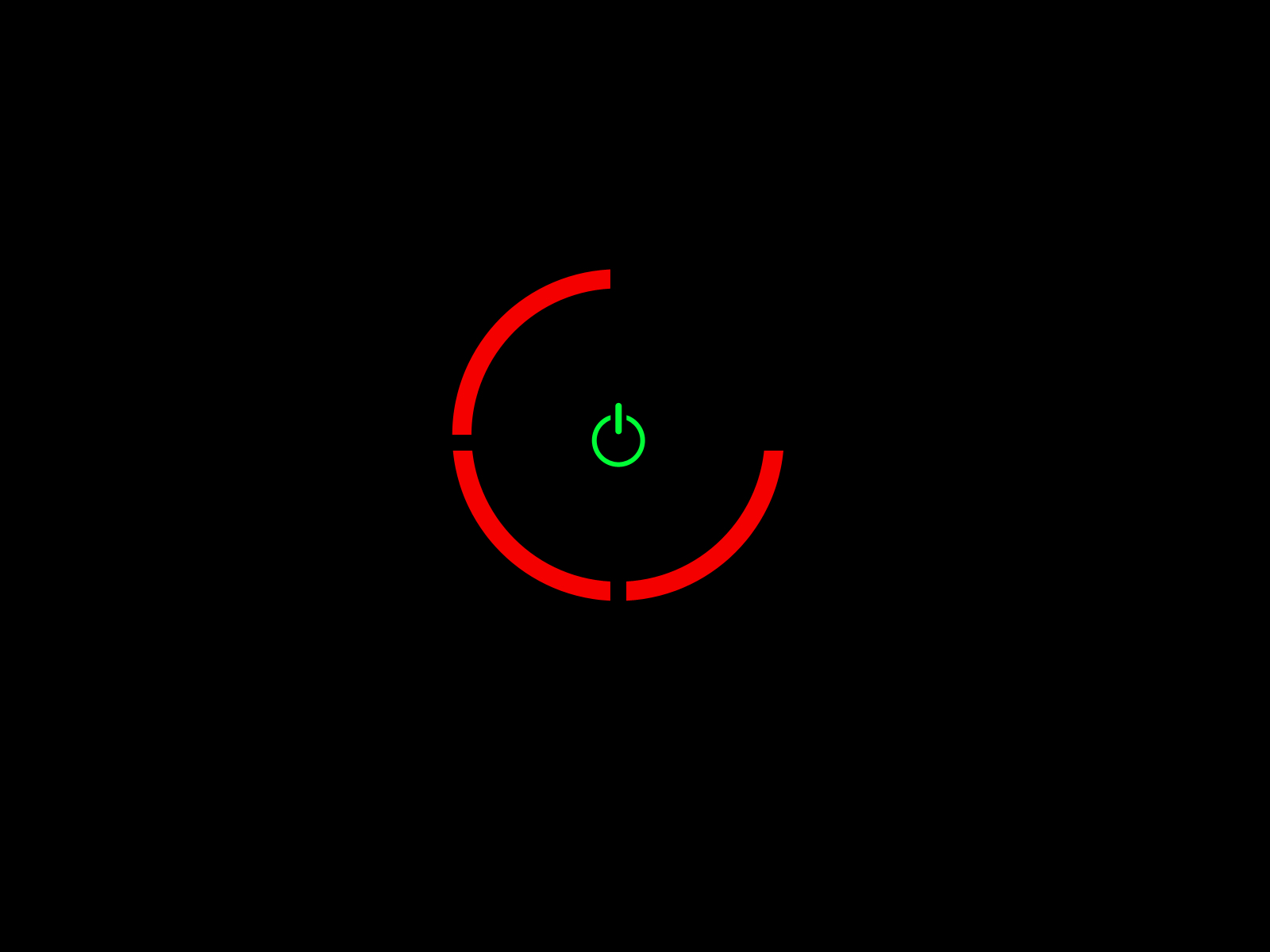power button interface
