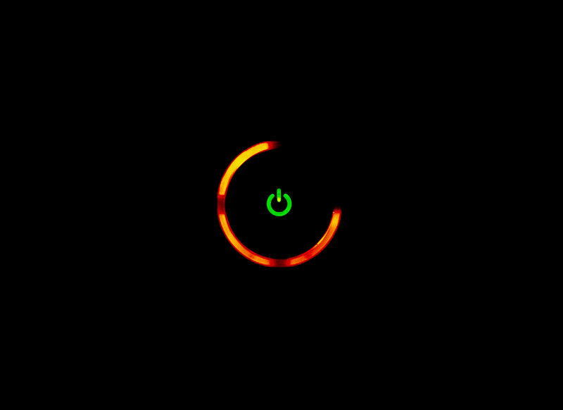 power button loading screen