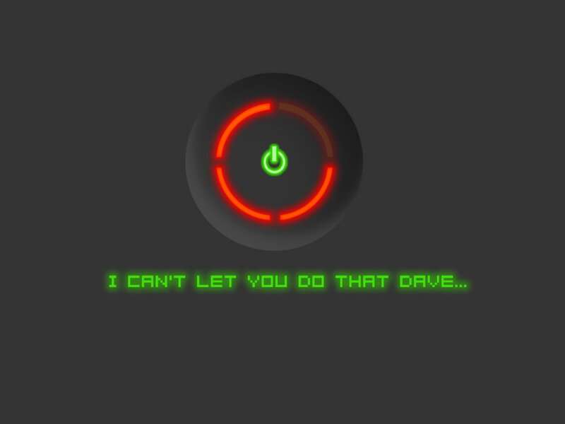 Power button warning