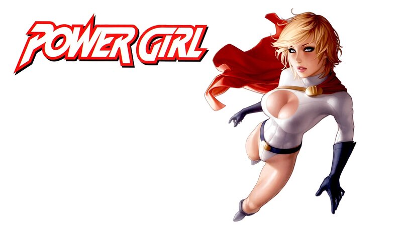 Power Girl superhero illustration