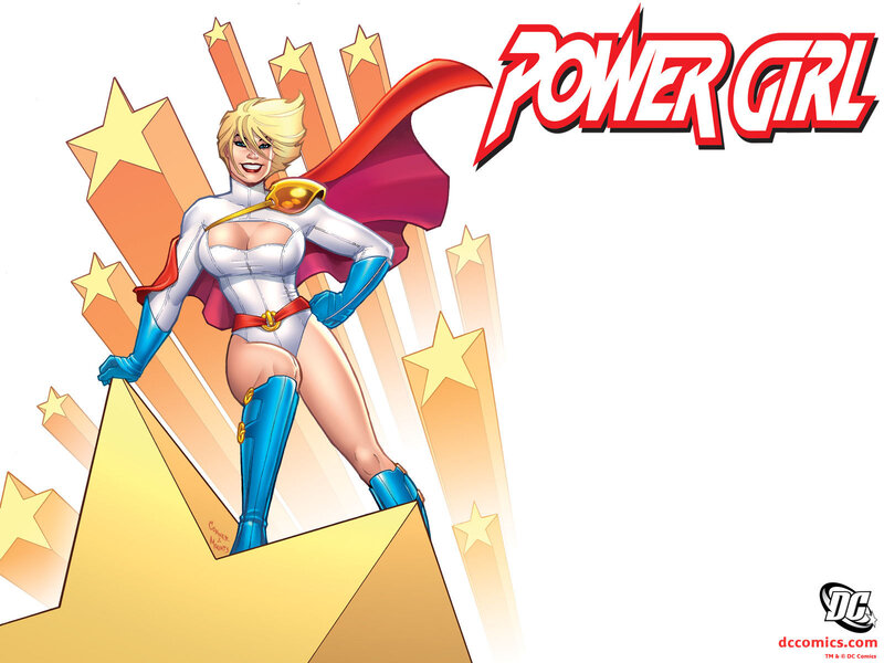 Power Girl Superhero — White