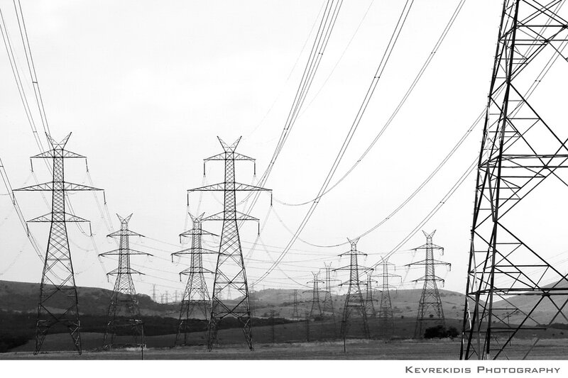 Power Line Towers — Black