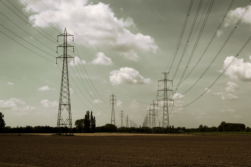 Power Line Towers — Brown