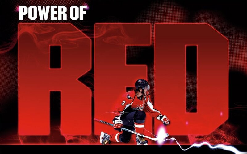 Power of Red hockey poster