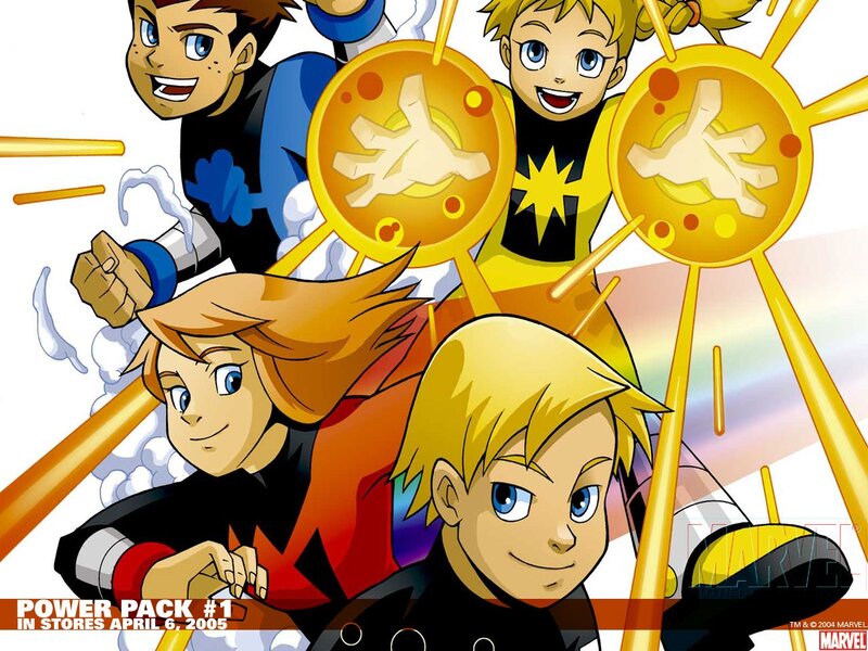 Power Pack comic art