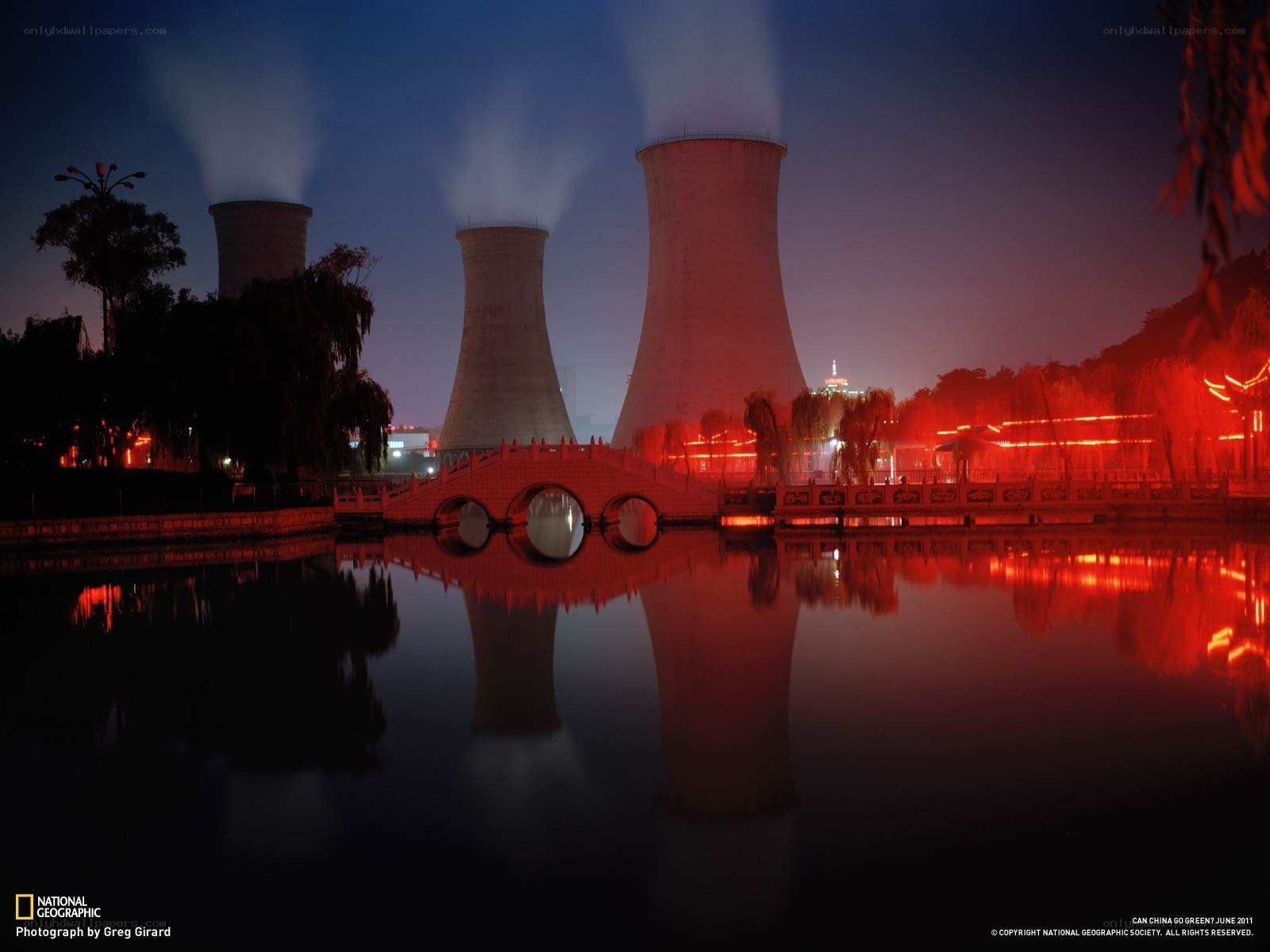 Power Plant at Dusk