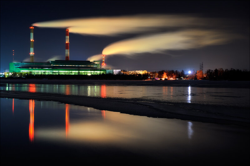 Power Plant at Night