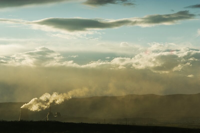 Power Plant Emissions — Blue