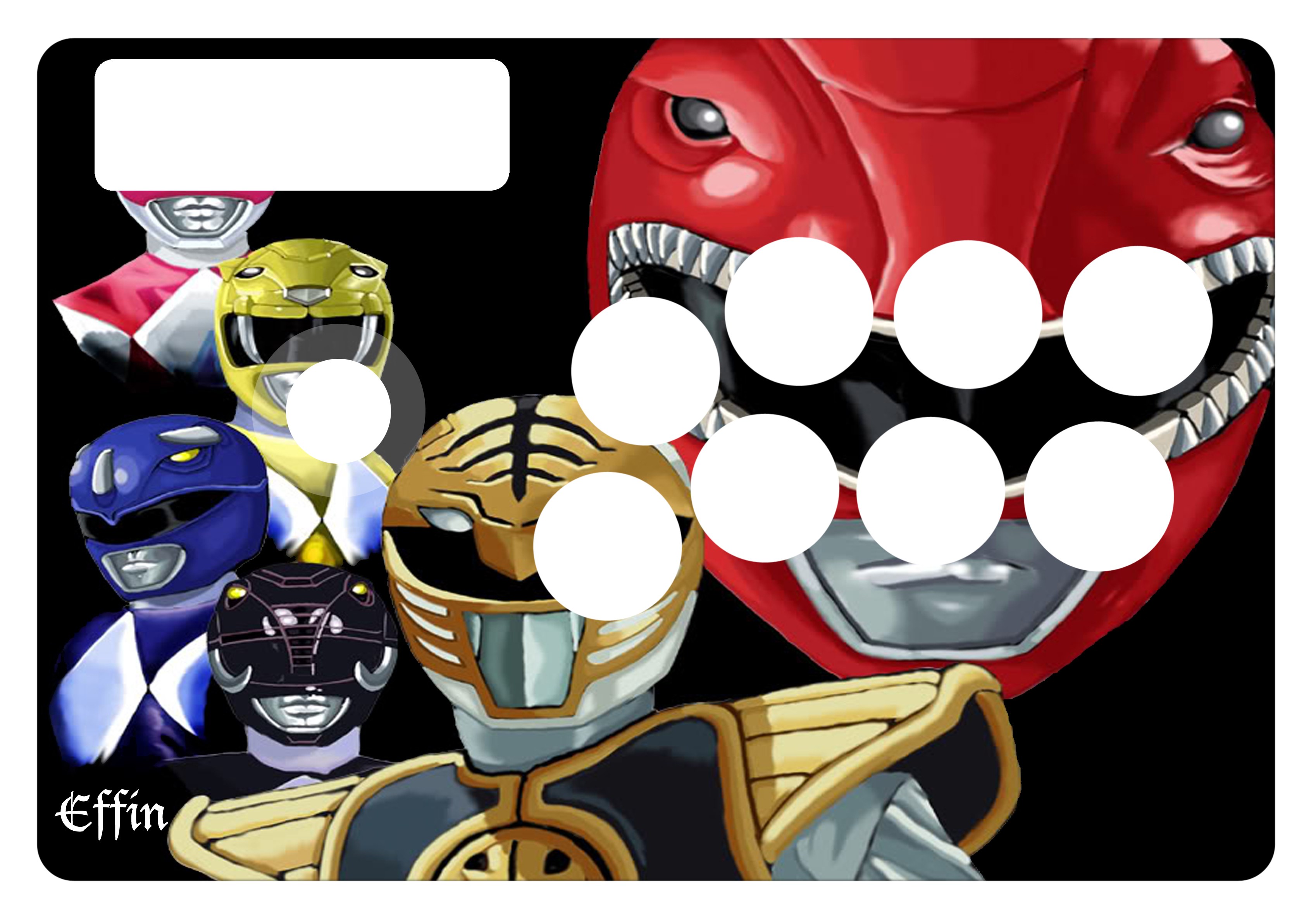 Power Rangers card design