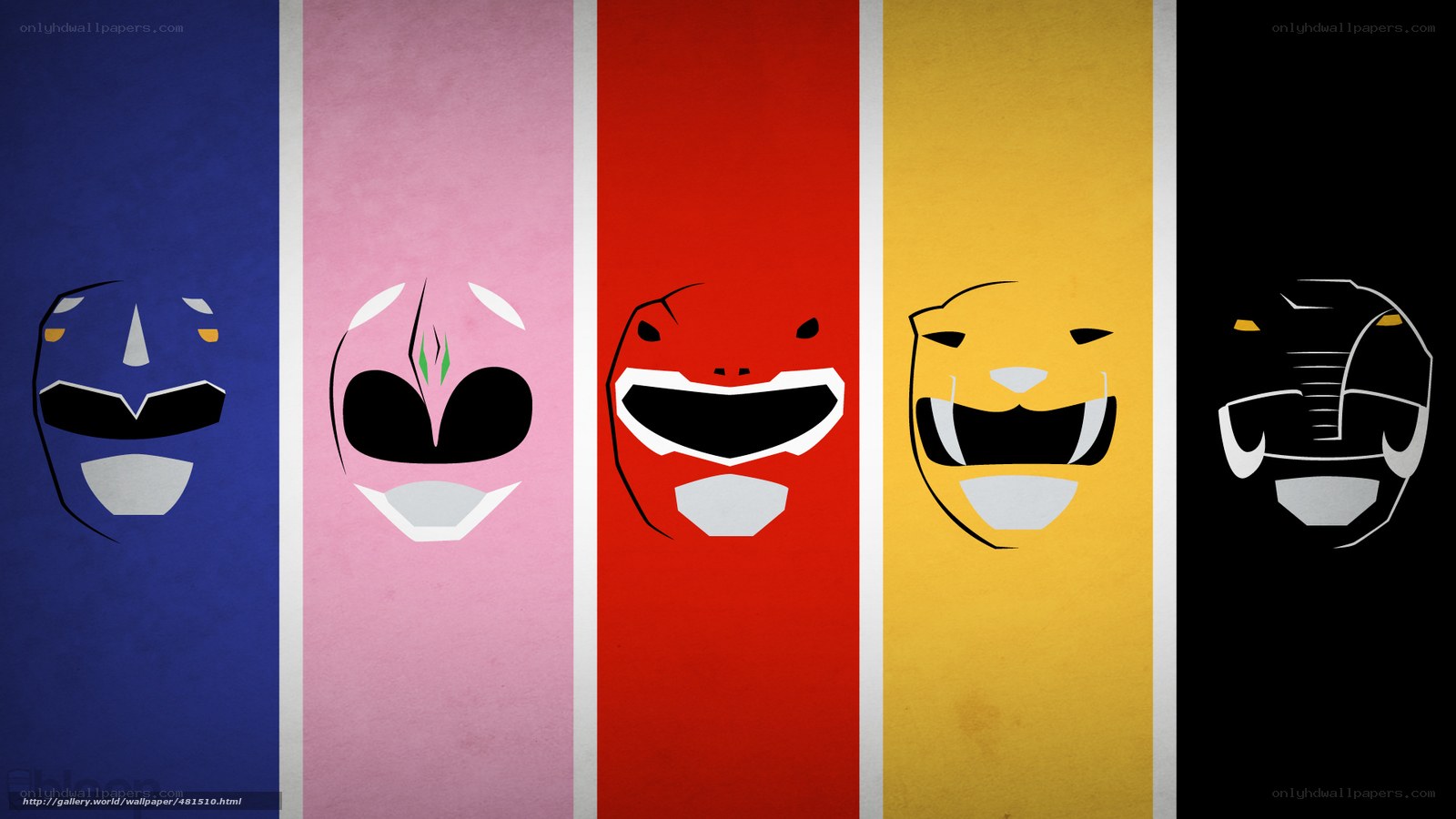 Power Rangers character lineup