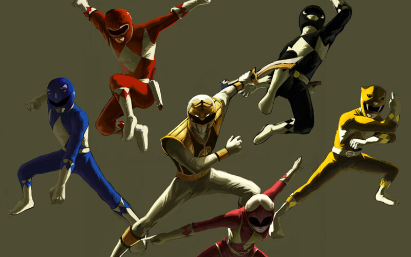 Power Rangers in action