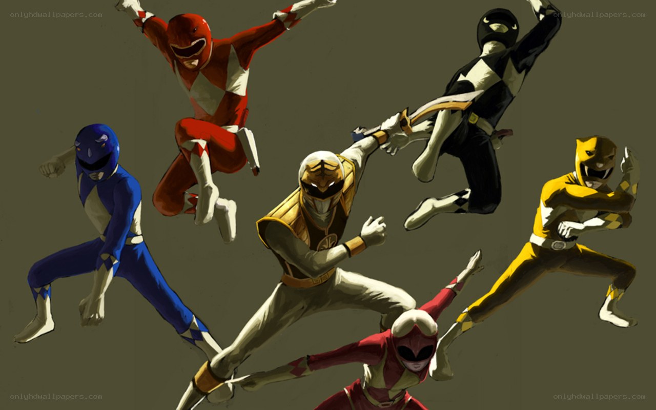 Power Rangers in action