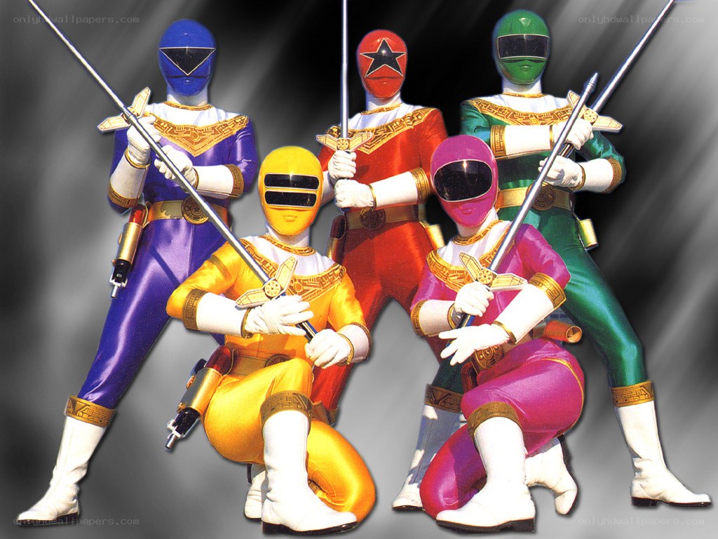 Power Rangers in action
