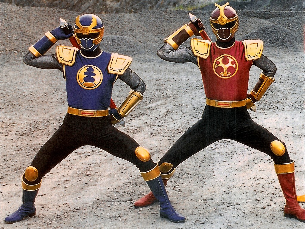 Power Rangers in action