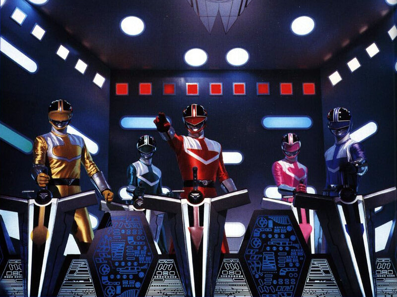 Power Rangers in command center