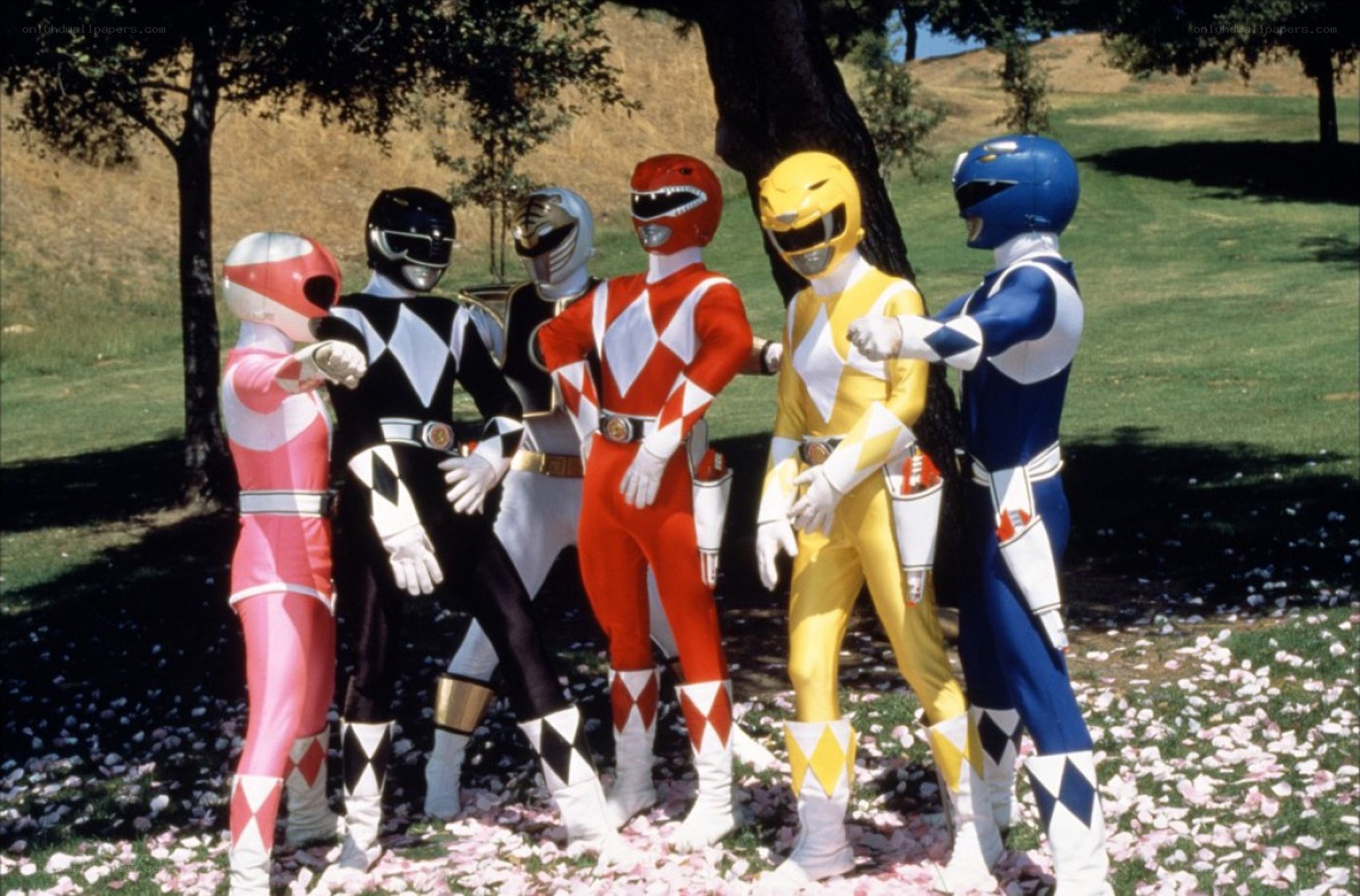 Power Rangers in park