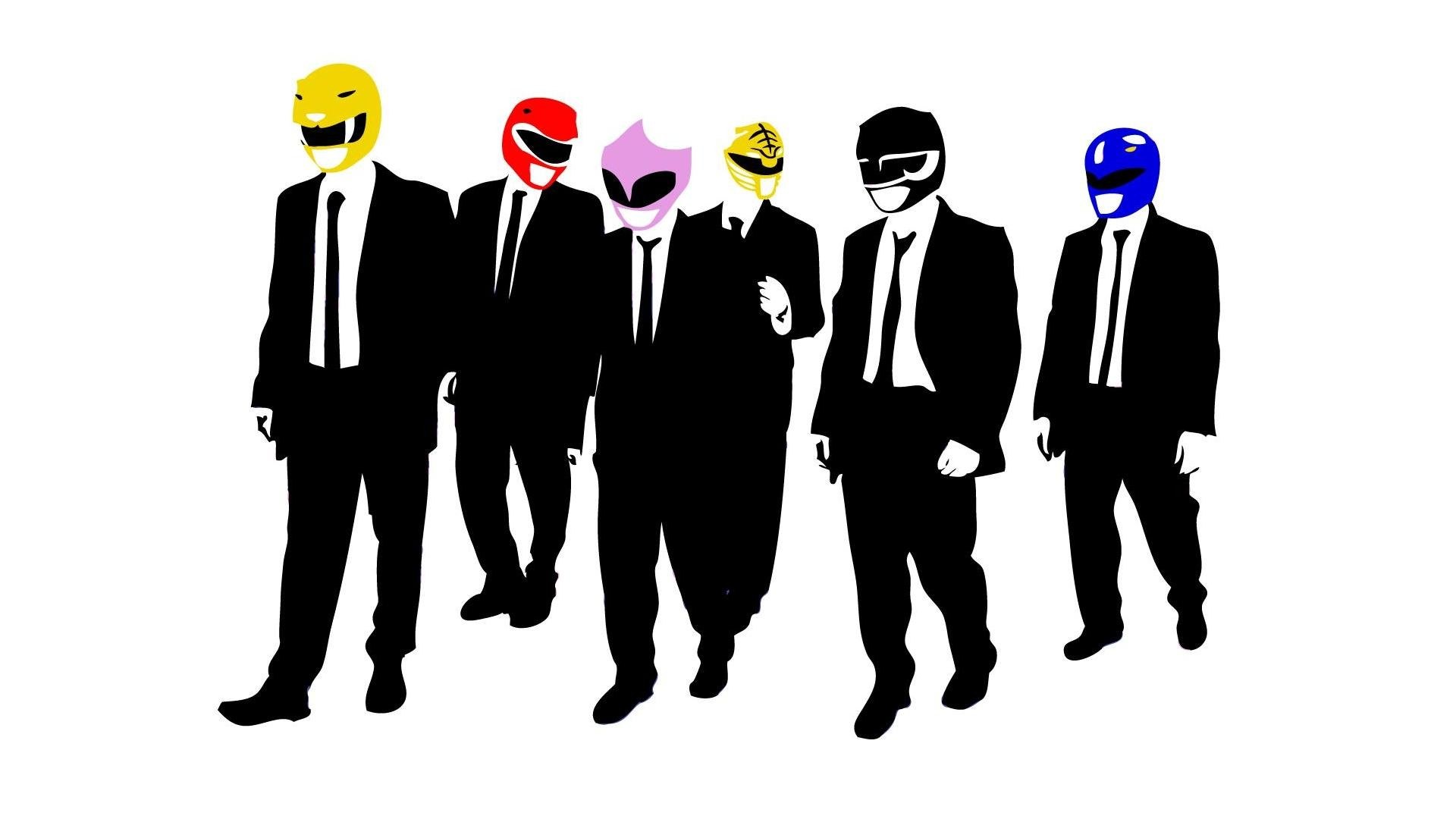 Power Rangers in suits
