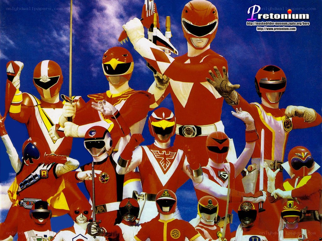 Power Rangers team collage