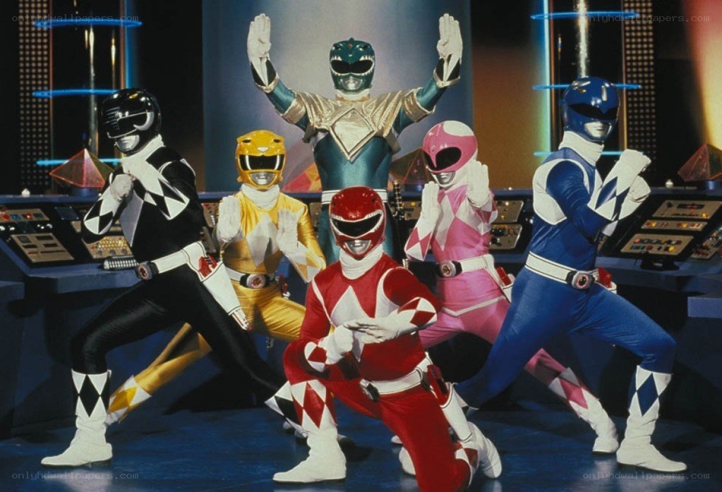 Power Rangers team pose
