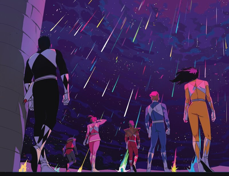 Power Rangers Watching Meteors