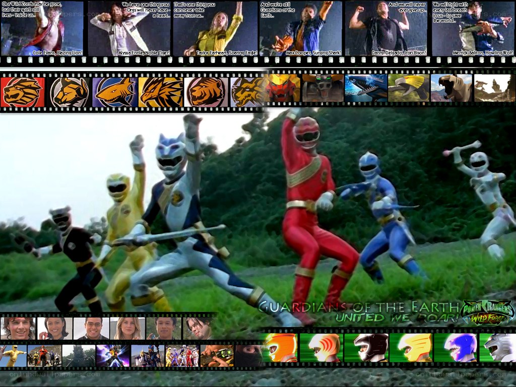 Power Rangers Wild Force team