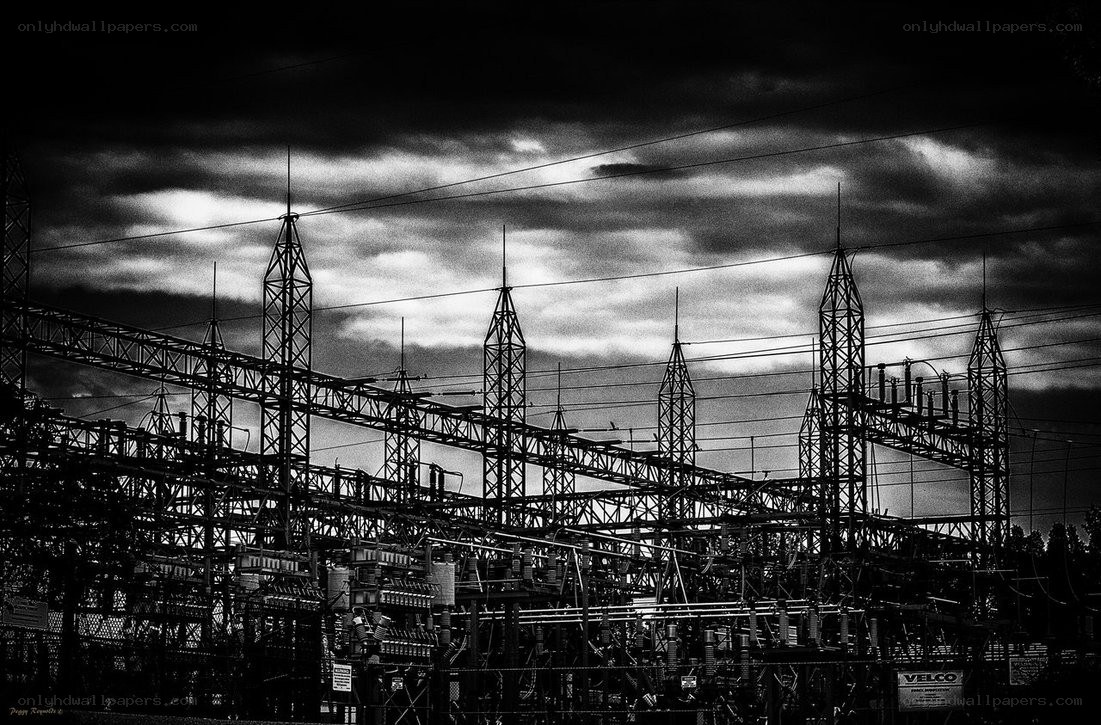 Power Substation at Dusk