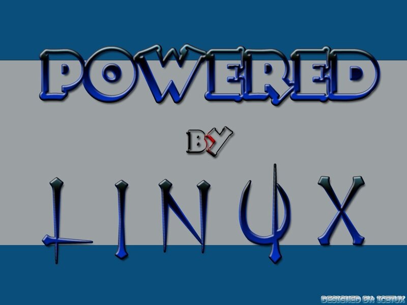 Powered by Linux graphic