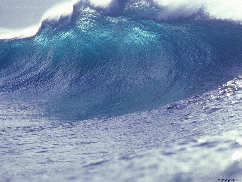 Powerful ocean wave