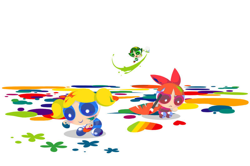 Powerpuff Girls painting