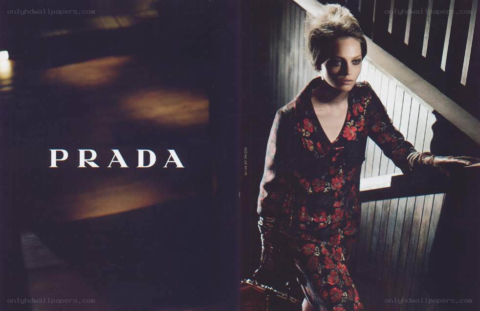 Prada fashion advertisement
