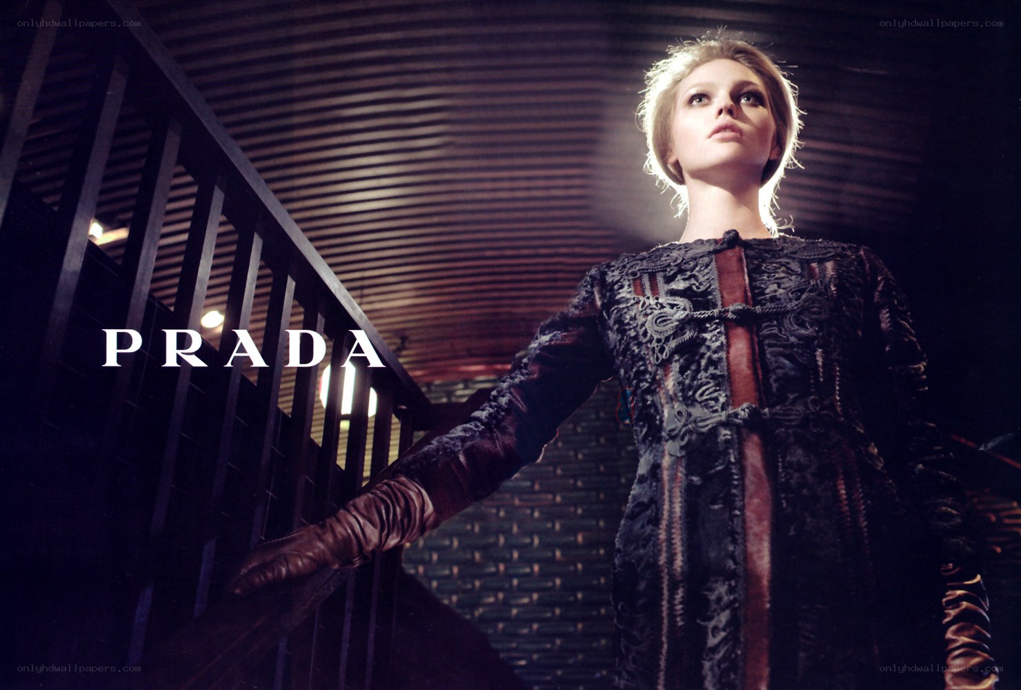 Prada fashion campaign model