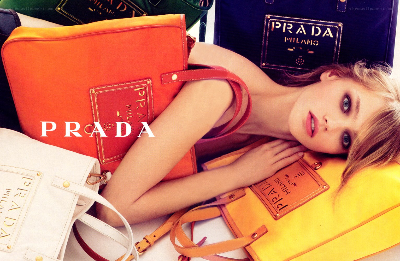 Prada handbag advertisement