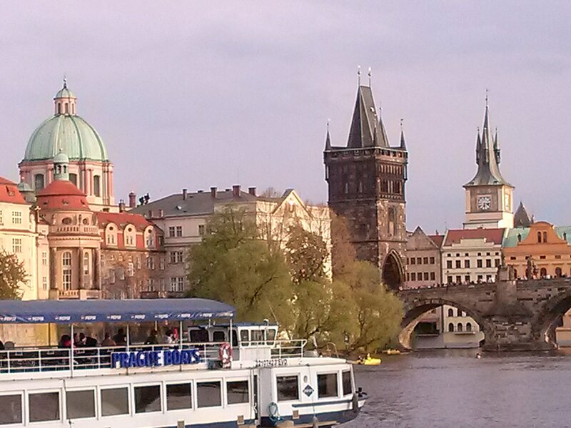 Prague Boats on River
