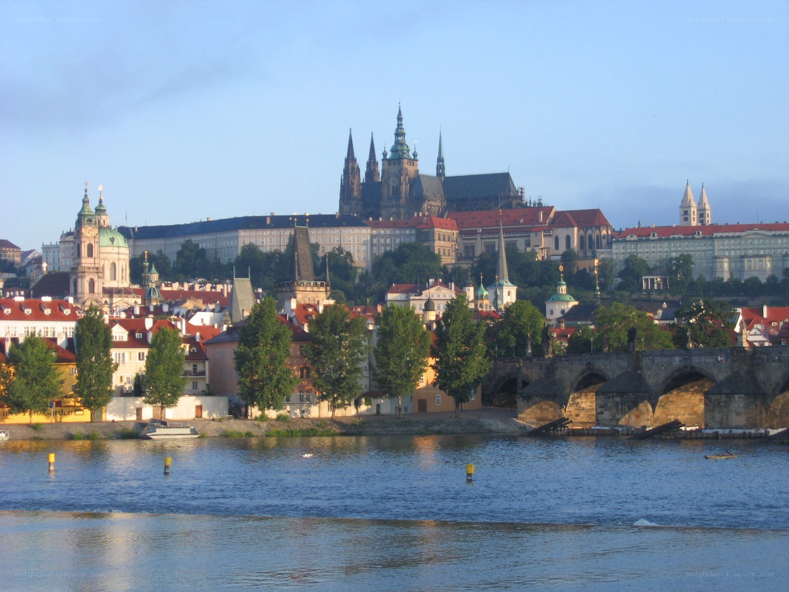 Prague castle and Charles Bridge
