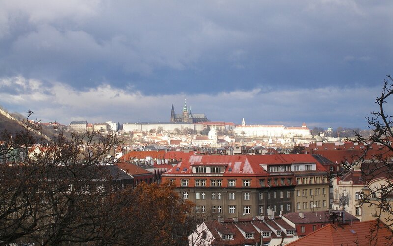 Prague Castle Complex — Red, Overcast