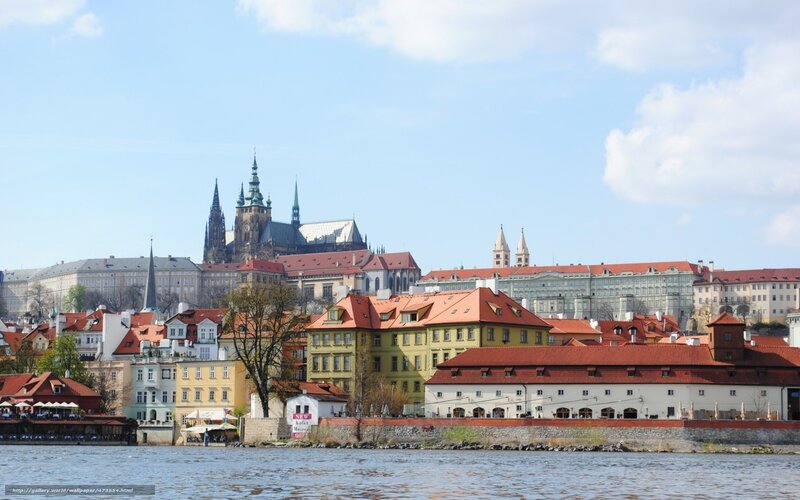 Prague Castle from the river