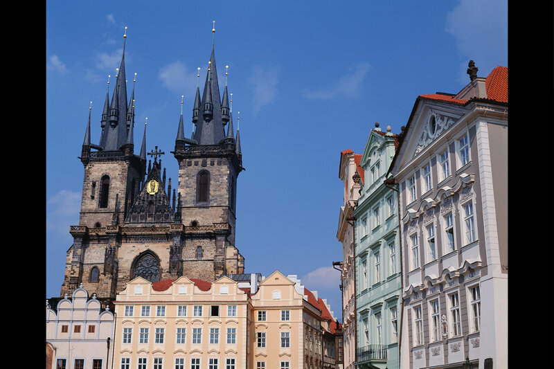 Prague church and buildings