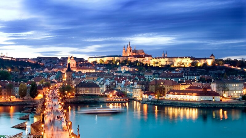 Prague Cityscape at Dusk