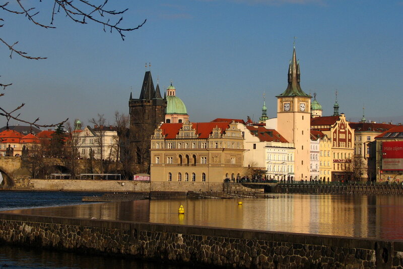 Prague Cityscape — Blue, Serene, Afternoon