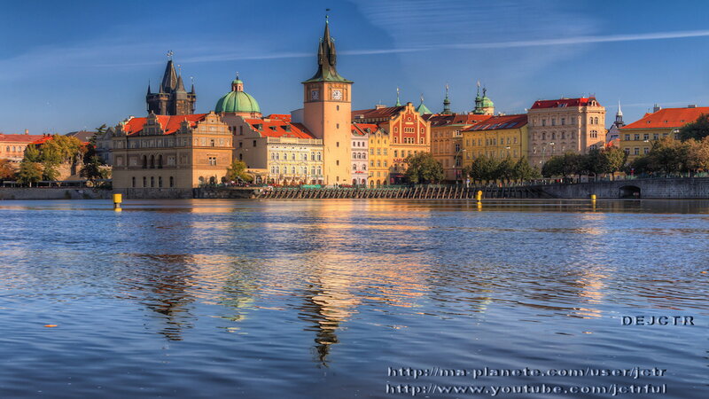 Prague Cityscape — Blue, Serene