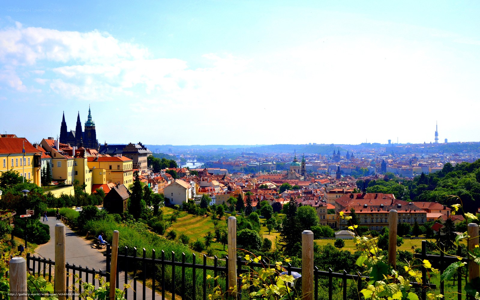Prague cityscape view