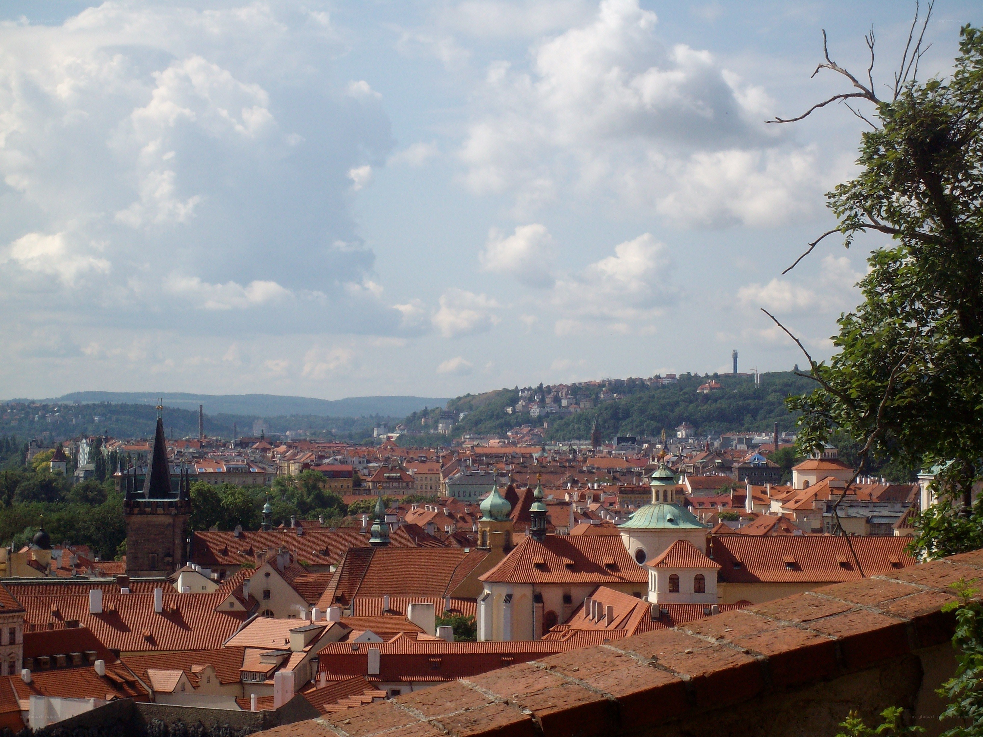 Prague cityscape view